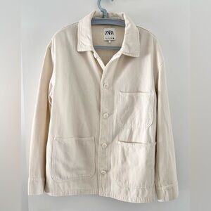 Zara ecru chore jacket